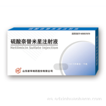 Inyección de sulfato de netilmicina antiinfeccioso